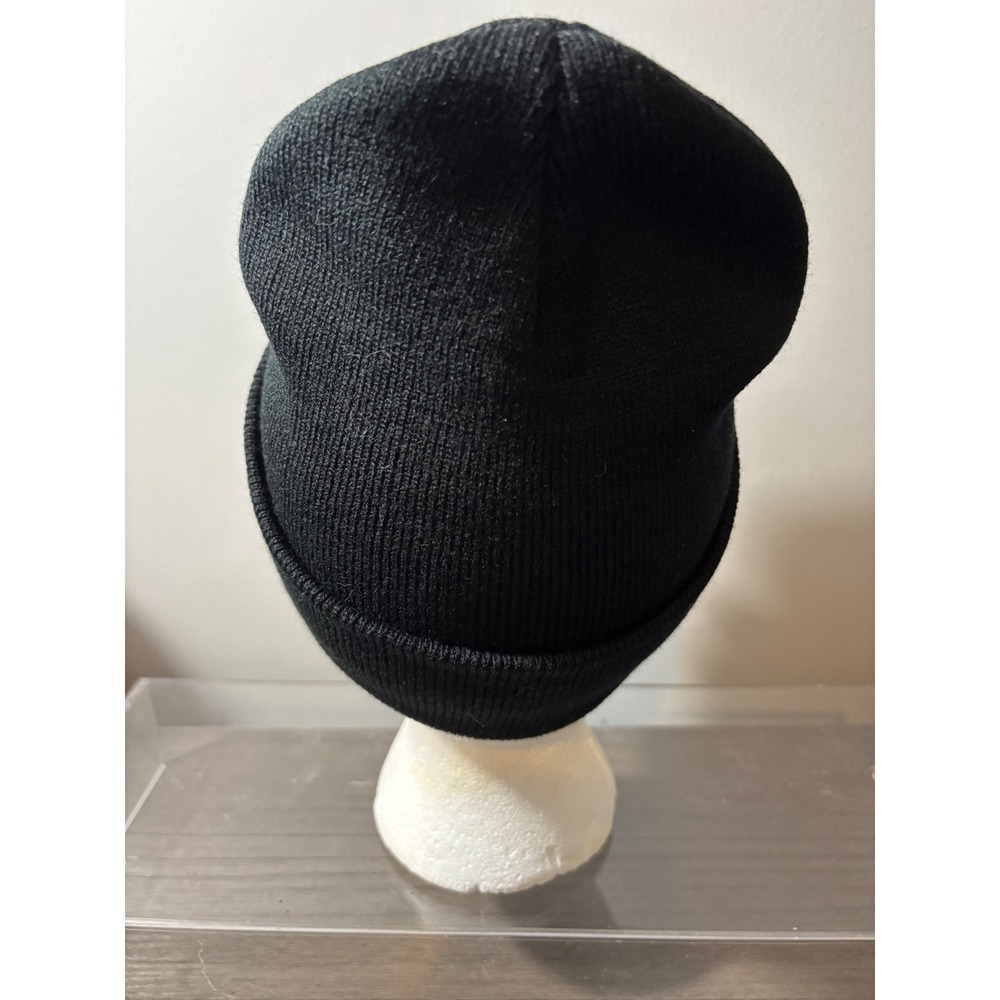 Owlcrate‎ Black Beanie with Floral Bow and Arrow Design - Picture 3 of 6